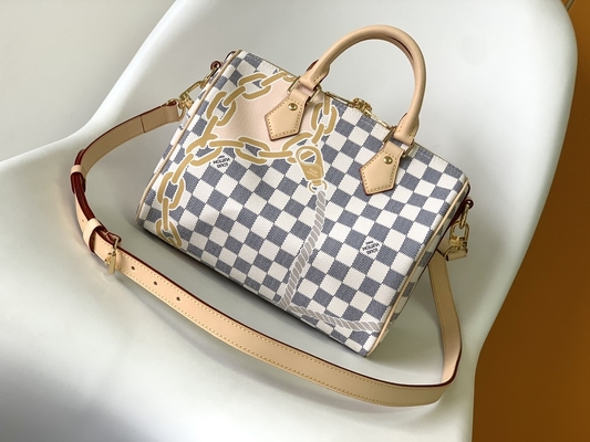 Toile enduite Louis Vuitton Damier Azur rapide 25 M46390