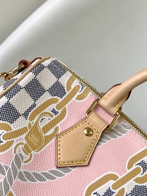 Toile enduite Louis Vuitton Damier Azur rapide 25 M46390