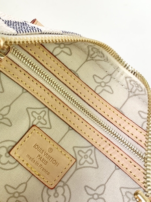 Toile enduite Louis Vuitton Damier Azur rapide 25 M46390