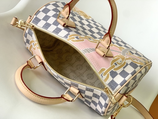 Toile enduite Louis Vuitton Damier Azur rapide 25 M46390