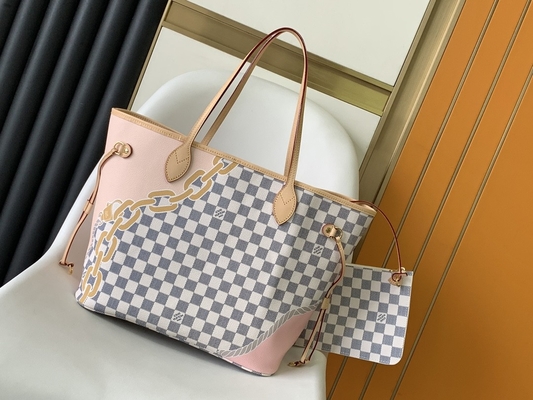 Le Tahiti a limité les sacs marqués faits sur commande Louis Vuitton Neverfull à carreaux millimètre