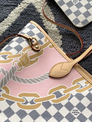 Le Tahiti a limité les sacs marqués faits sur commande Louis Vuitton Neverfull à carreaux millimètre
