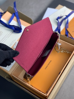 Mini doublure fuchsia de BT Felicie Pochette Monogram Bag Wallet