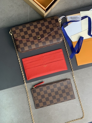 Mini doublure fuchsia de BT Felicie Pochette Monogram Bag Wallet