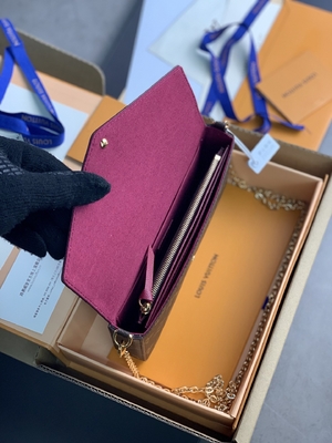 Mini doublure fuchsia de BT Felicie Pochette Monogram Bag Wallet