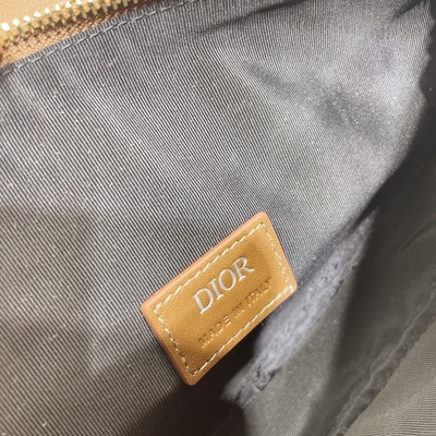 Sac Diamond Canvas And Smooth Leather Dior Wallet Saddle de bride de selle de CD