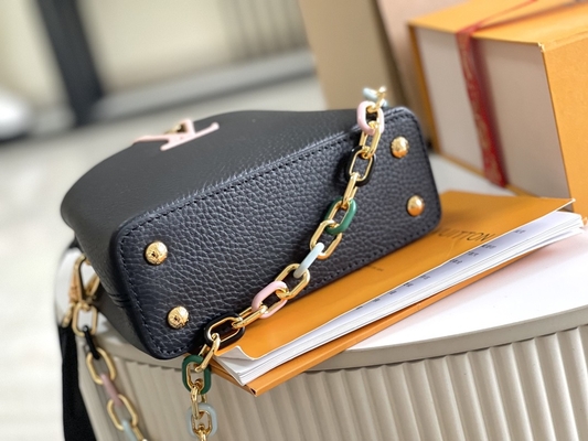 La peau de chèvre rayant Preloved a stigmatisé le sac Louis Vuitton Capucines Mini