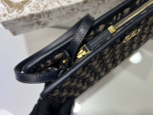 2 en 1 jacquard oblique bleu de poche de Mini Dior 30 Montaigne