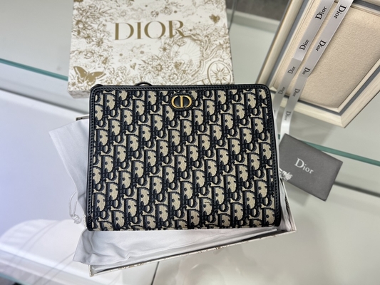 2 en 1 jacquard oblique bleu de poche de Mini Dior 30 Montaigne