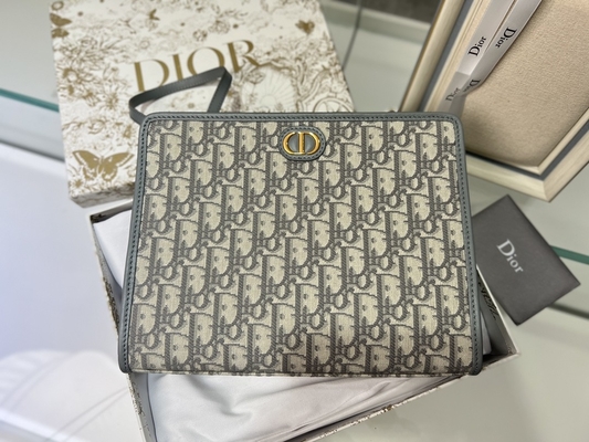 2 en 1 jacquard oblique bleu de poche de Mini Dior 30 Montaigne