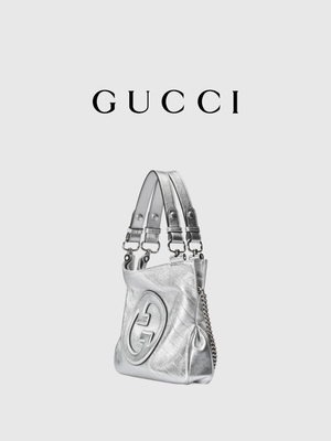 Gucci Blondie petit Tote Bag Luxury Silver White a stigmatisé des dames sac à main