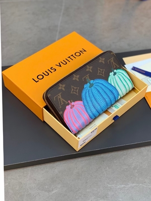 Cuir unisexe de la toile BT Sarah Monogram Wallet Damier Collaboration