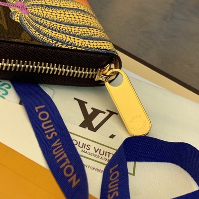 Cuir unisexe de la toile BT Sarah Monogram Wallet Damier Collaboration