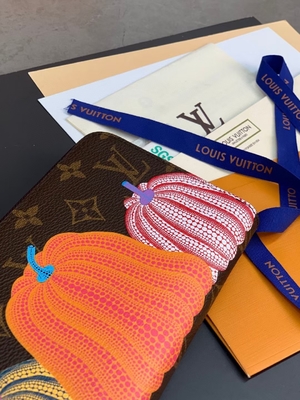 Cuir unisexe de la toile BT Sarah Monogram Wallet Damier Collaboration