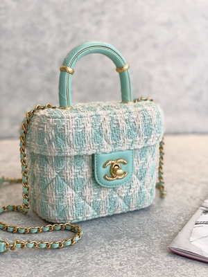 Rose de vert de sac de boîte de Mini Designer Purses Chanel Mini de monogramme de filles