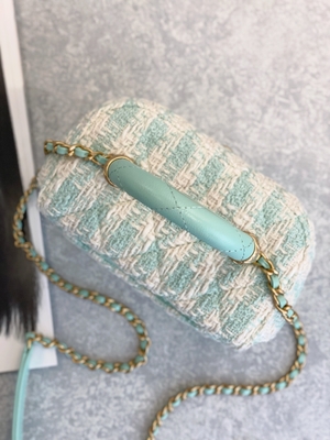 Rose de vert de sac de boîte de Mini Designer Purses Chanel Mini de monogramme de filles