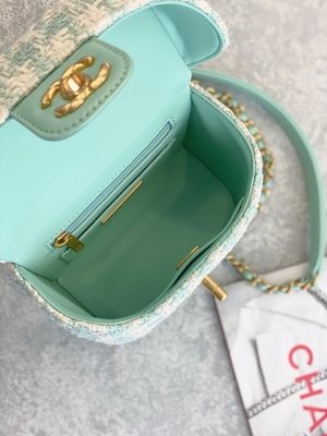 Rose de vert de sac de boîte de Mini Designer Purses Chanel Mini de monogramme de filles