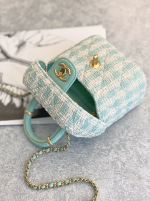 Rose de vert de sac de boîte de Mini Designer Purses Chanel Mini de monogramme de filles