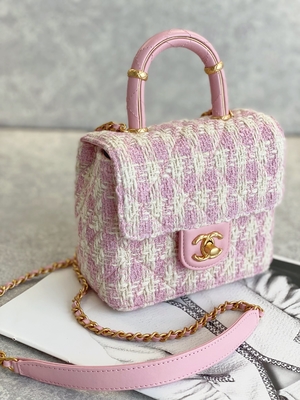 Rose de vert de sac de boîte de Mini Designer Purses Chanel Mini de monogramme de filles