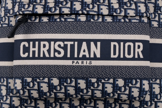 Concepteur Small Diortravel Backpack Dior Oblique Jacquard bleu