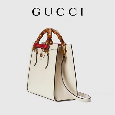 La coutume brillante blanche a stigmatisé princesse Diana Handbag de Gucci de sacs