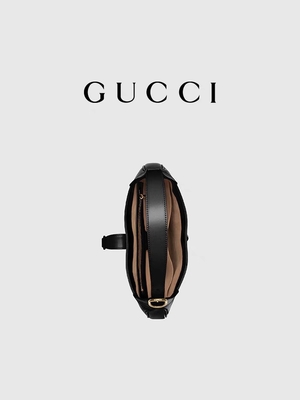 Jackie Bag By Gucci Time 1961 en cuir noir a honoré les accessoires d'or classiques
