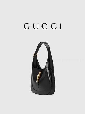 Jackie Bag By Gucci Time 1961 en cuir noir a honoré les accessoires d'or classiques