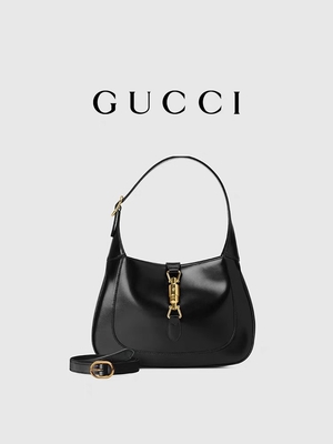 Jackie Bag By Gucci Time 1961 en cuir noir a honoré les accessoires d'or classiques