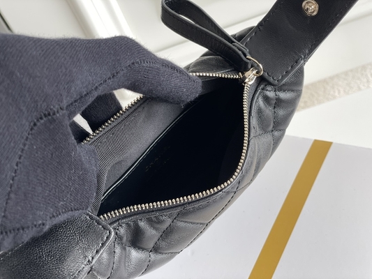 Bourse de pièce de monnaie de Mini Fabric Chanel Flap Bag du noir Ap3095 20 pouces