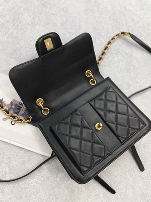 Style occasionnel de rue de sac de 2023 solides solubles Chanel Woc Zipper Clutch
