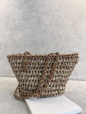 Cusomised a stigmatisé l'unité centrale de Bag 22P Chanel Straw Raffia Bag de messager