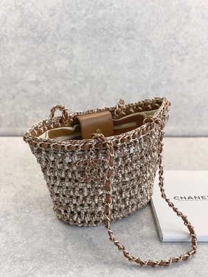 Cusomised a stigmatisé l'unité centrale de Bag 22P Chanel Straw Raffia Bag de messager