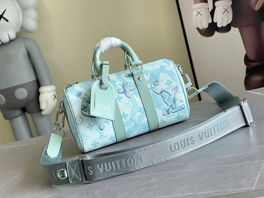 Sac bleu de voyage de Monogram Bag Keepall BandoulièRe 50 de concepteur des affaires BT