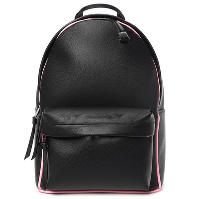 Sac à dos de créateur de style rose noir avec monogramme en cuir en peau de veau et poche intérieure emballée