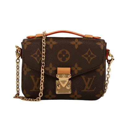Croix de Mini Designer Monogram Bag Micro Metis BT - sac mortuaire Brown